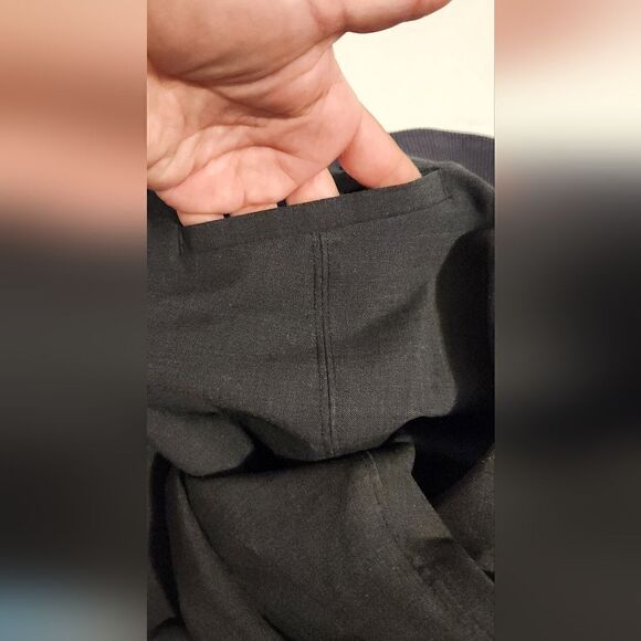 Athleta Work It City Wool Blend Pants Jogger Travel Dark Gray Size 2 - Picture 6 of 15